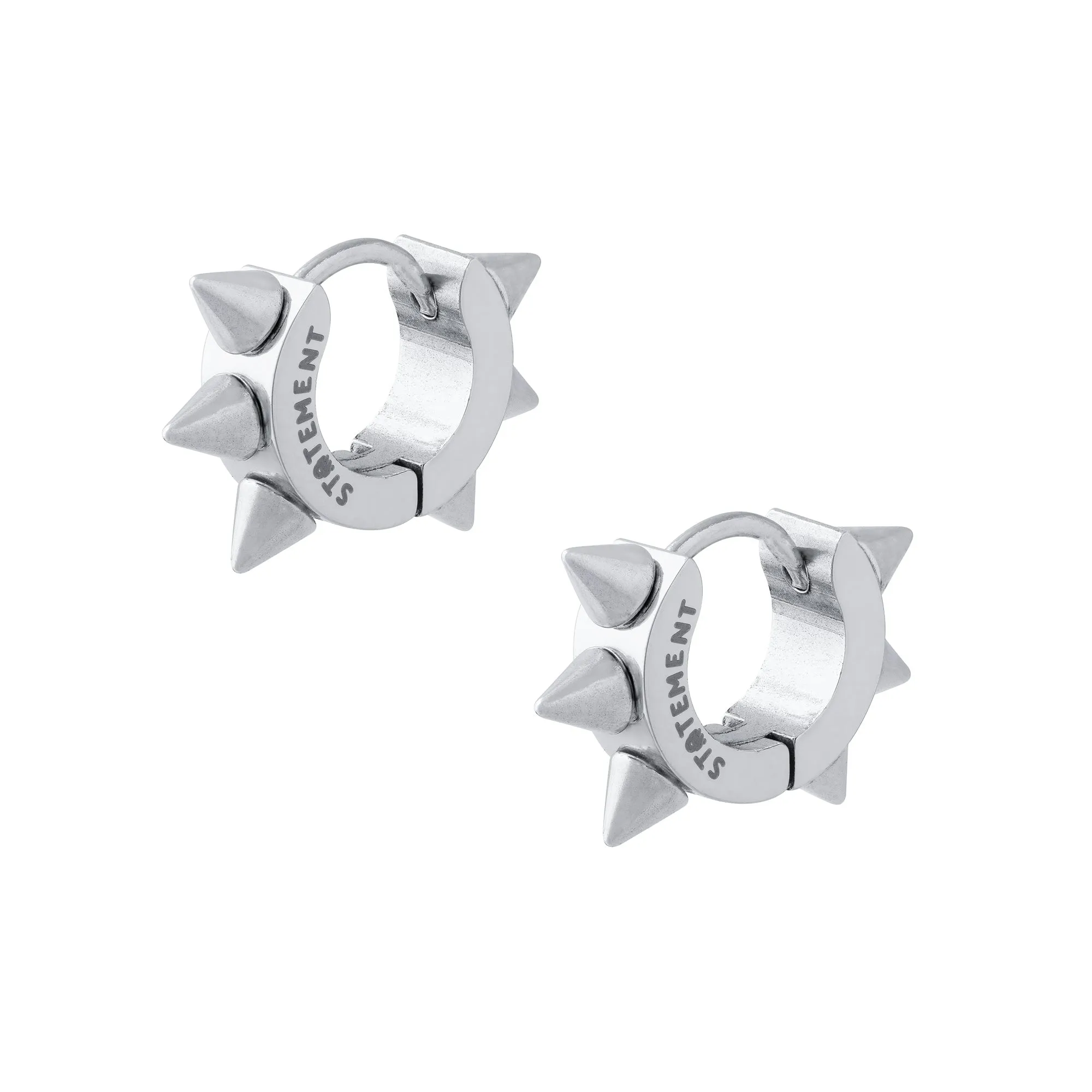 6mm Spiked Hoop Earrings