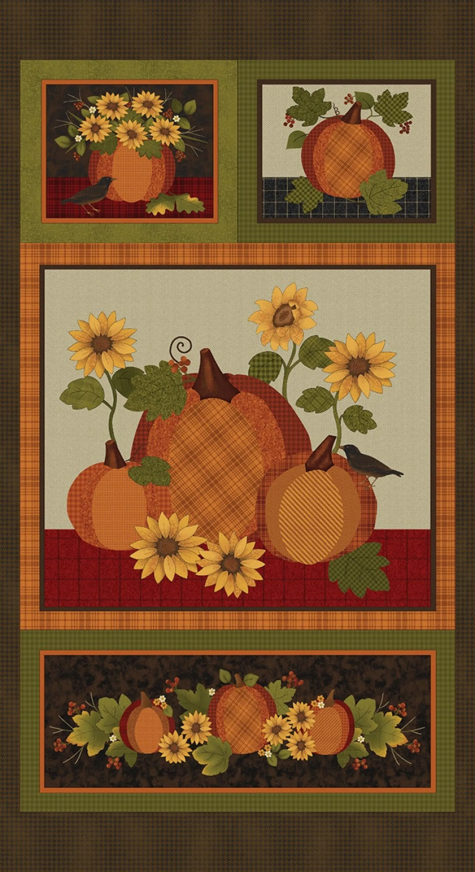 A Wooly Autumn Panel # 13055B-99