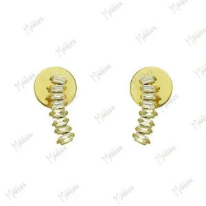 Baguette Diamond Studs