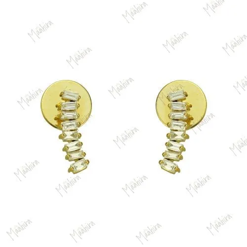 Baguette Diamond Studs
