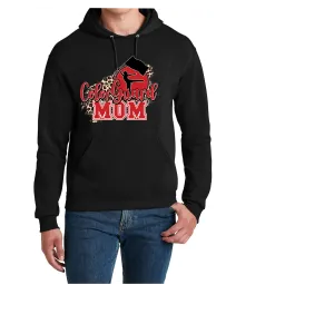BALDWIN INDIANS BAND COLOR GUARD UNISEX FLEECE HOODIE RED AND BLACK