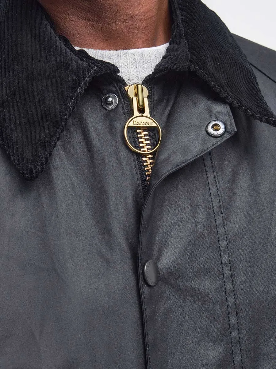 BARBOUR Beaufort Wax Jacket - Mens - Black