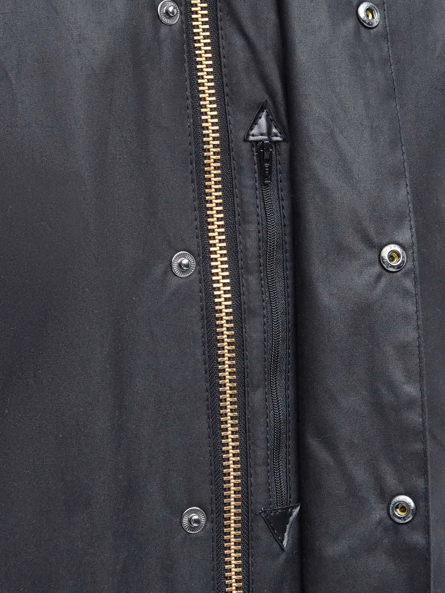 BARBOUR Beaufort Wax Jacket - Mens - Black