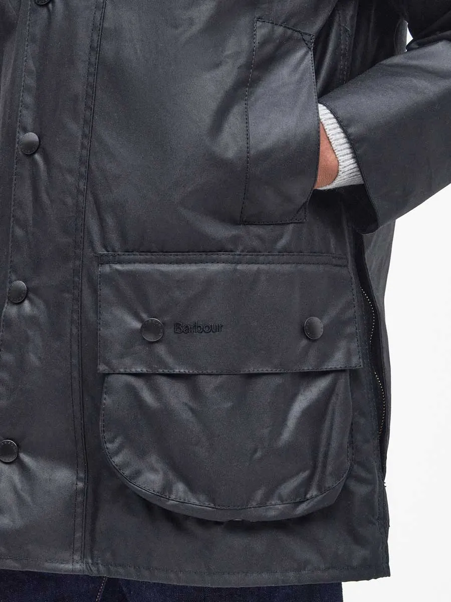 BARBOUR Beaufort Wax Jacket - Mens - Black