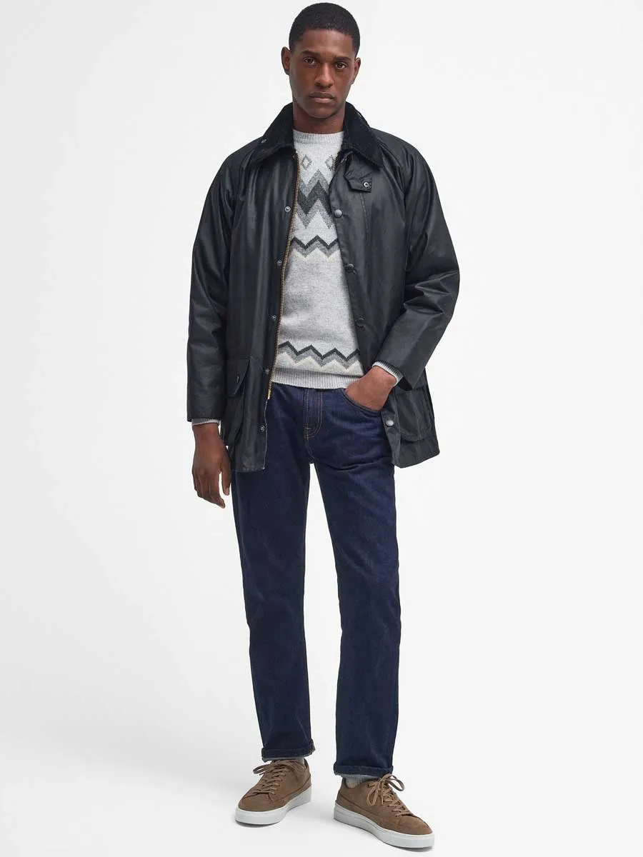 BARBOUR Beaufort Wax Jacket - Mens - Black