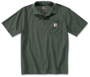Carhartt Contractors Work Pocket Polo Shirt, Dark Green