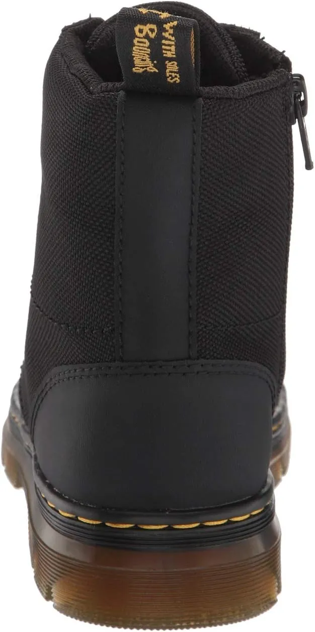 Combs Lace Up Fashion Boot (Little Kid/Big Kid) Dr. Martens Black Extra Tough Nylon/Rubbery