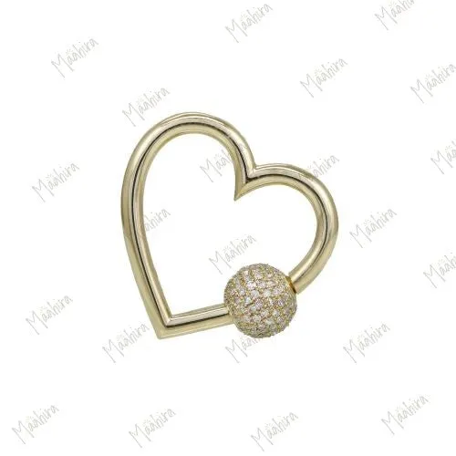 Diamond Heart Screw Lock