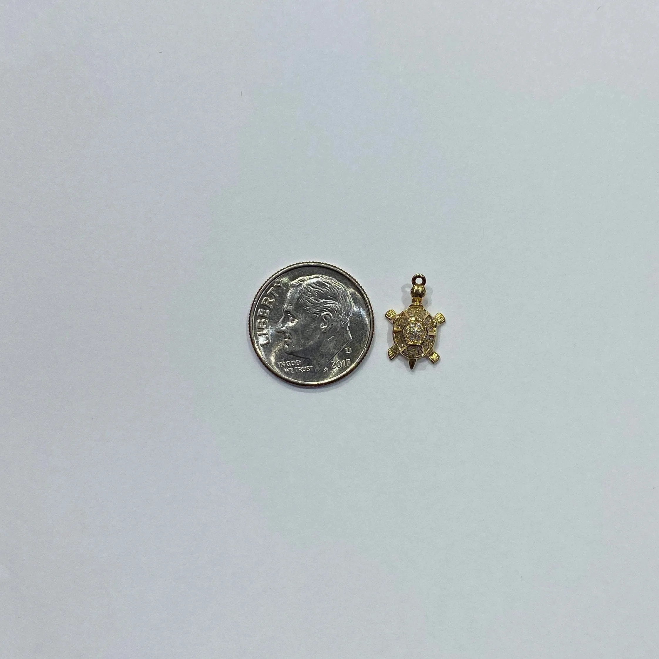 Diamond Turtle Charm