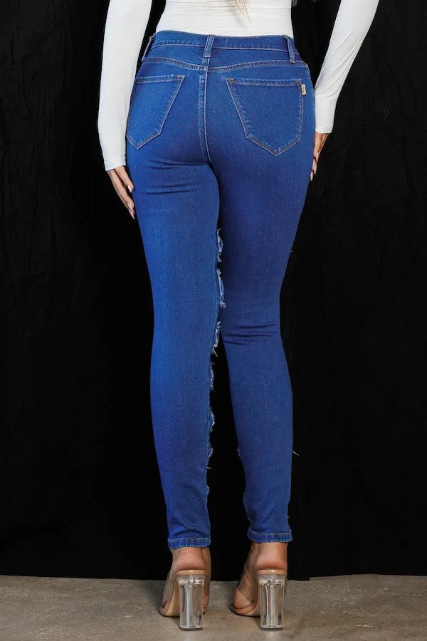 Extra Distressed Skinny Jeans