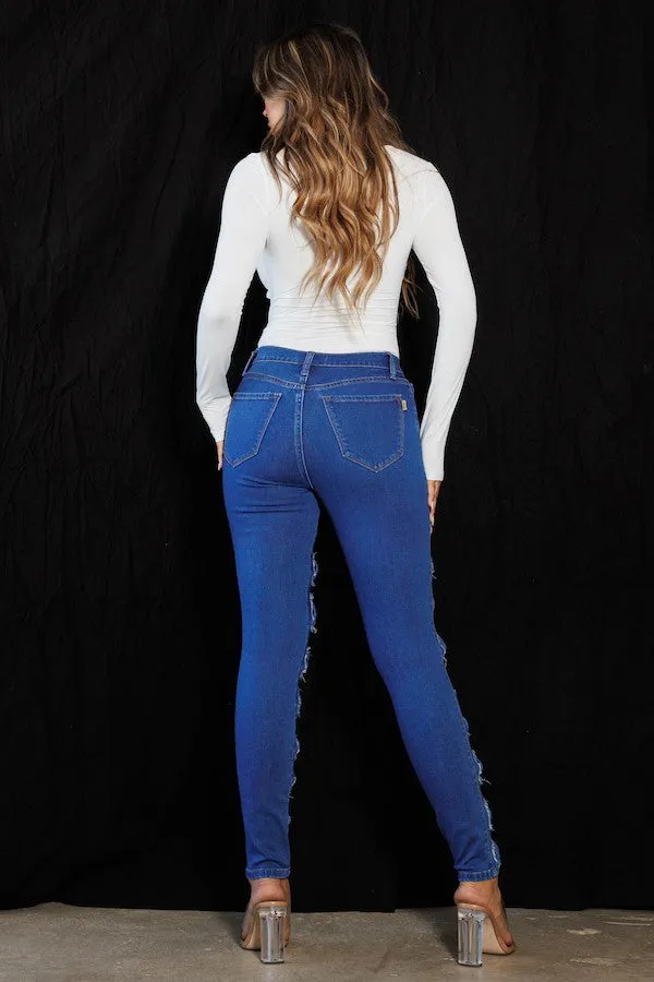 Extra Distressed Skinny Jeans