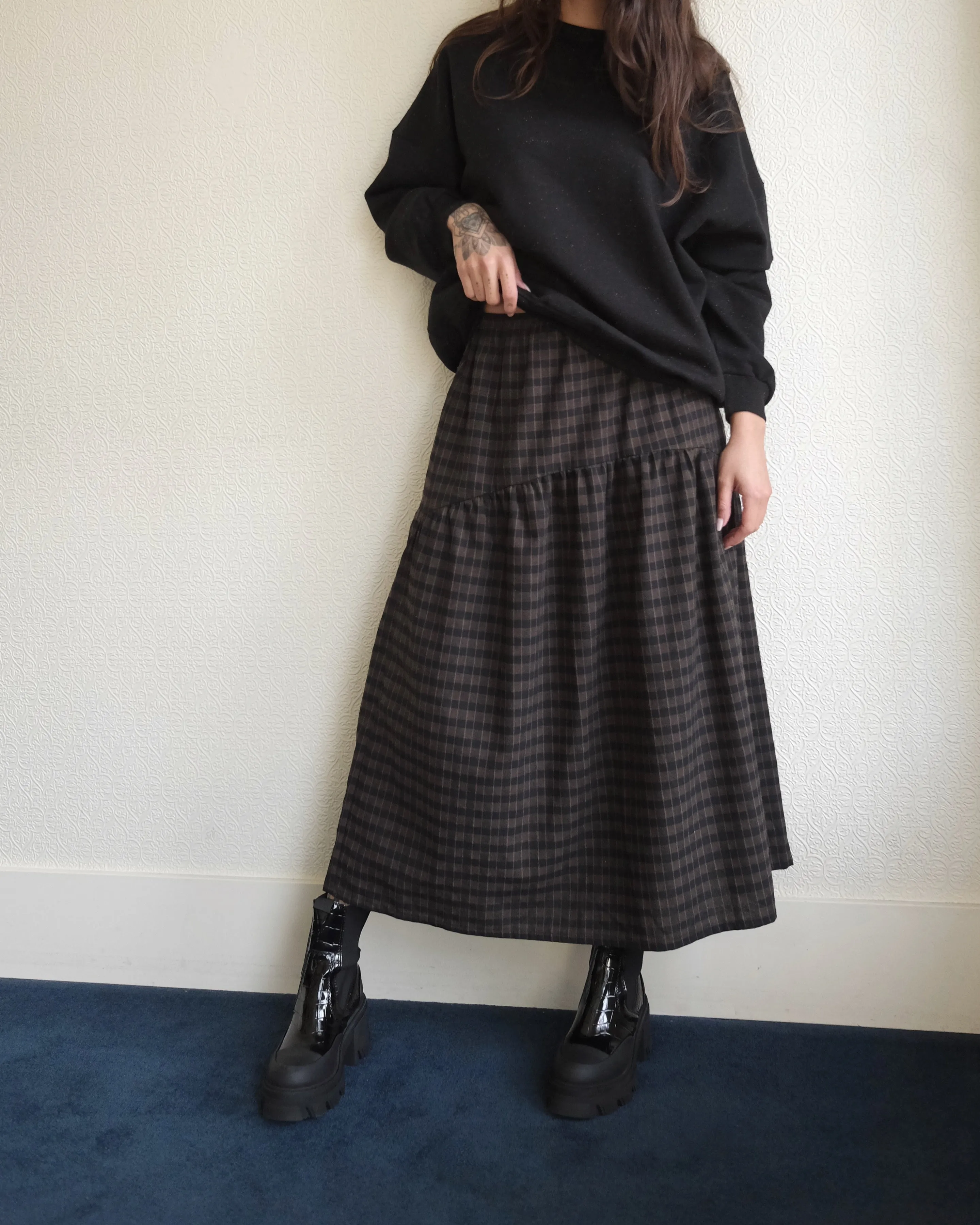 Field Skirt, Dutch Plaid