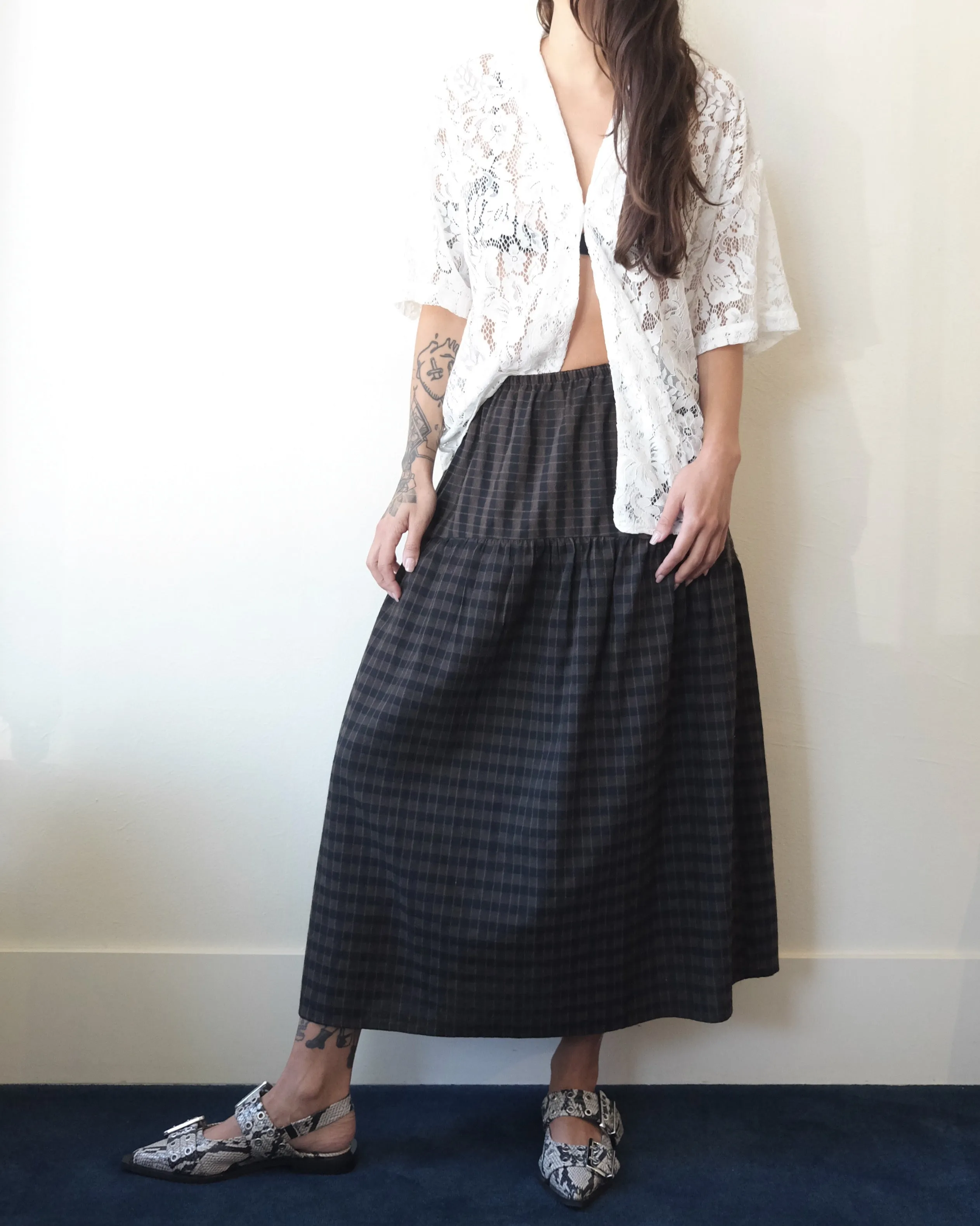 Field Skirt, Dutch Plaid