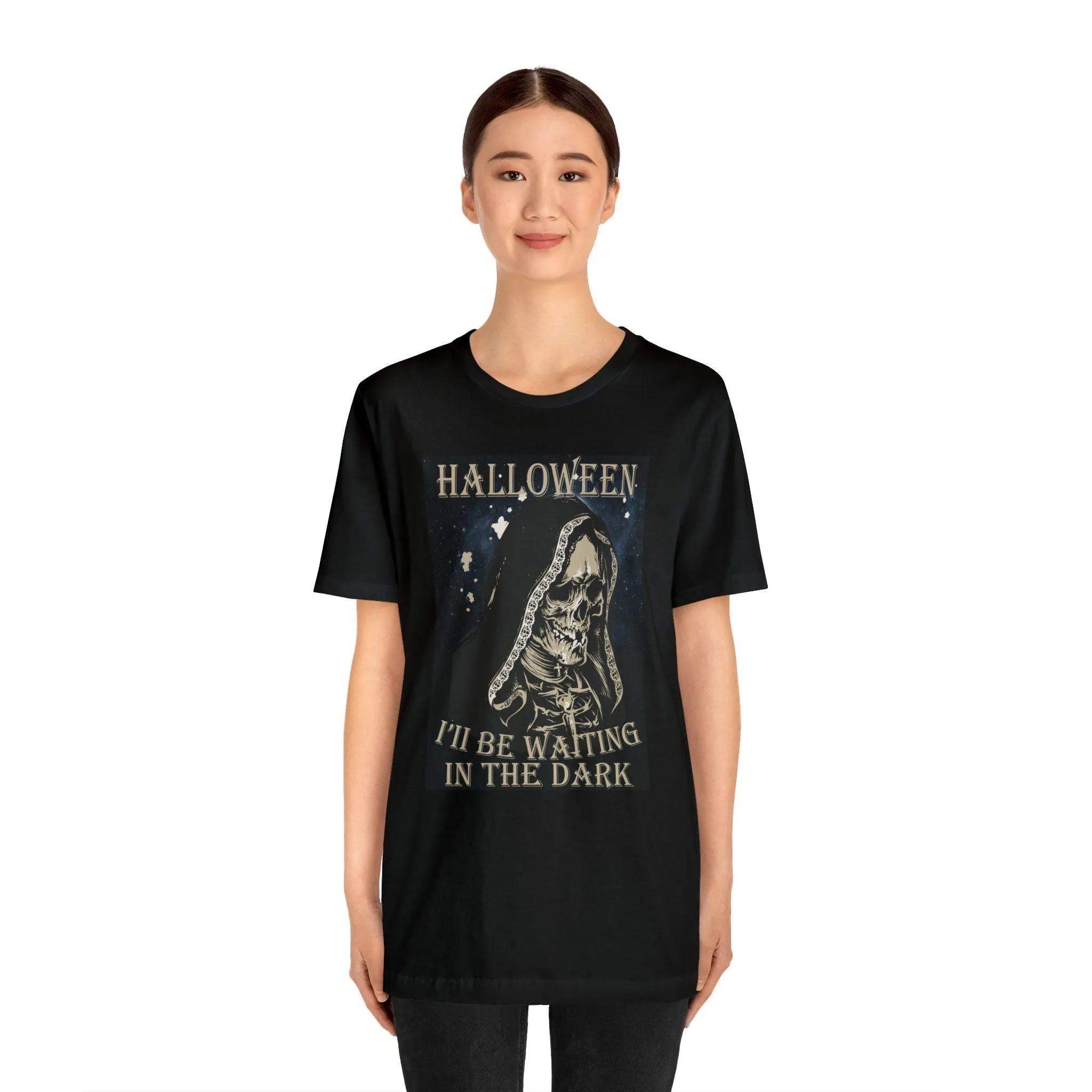 Halloween T-shirt | Halloween I'll be Waiting in the Dark | M23 Designs Funny graphics T shirts