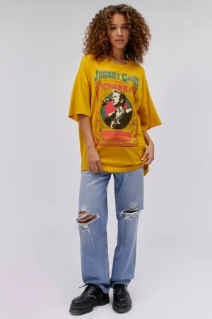 Johnny Cash Live in Concert Tee in Golden Haze