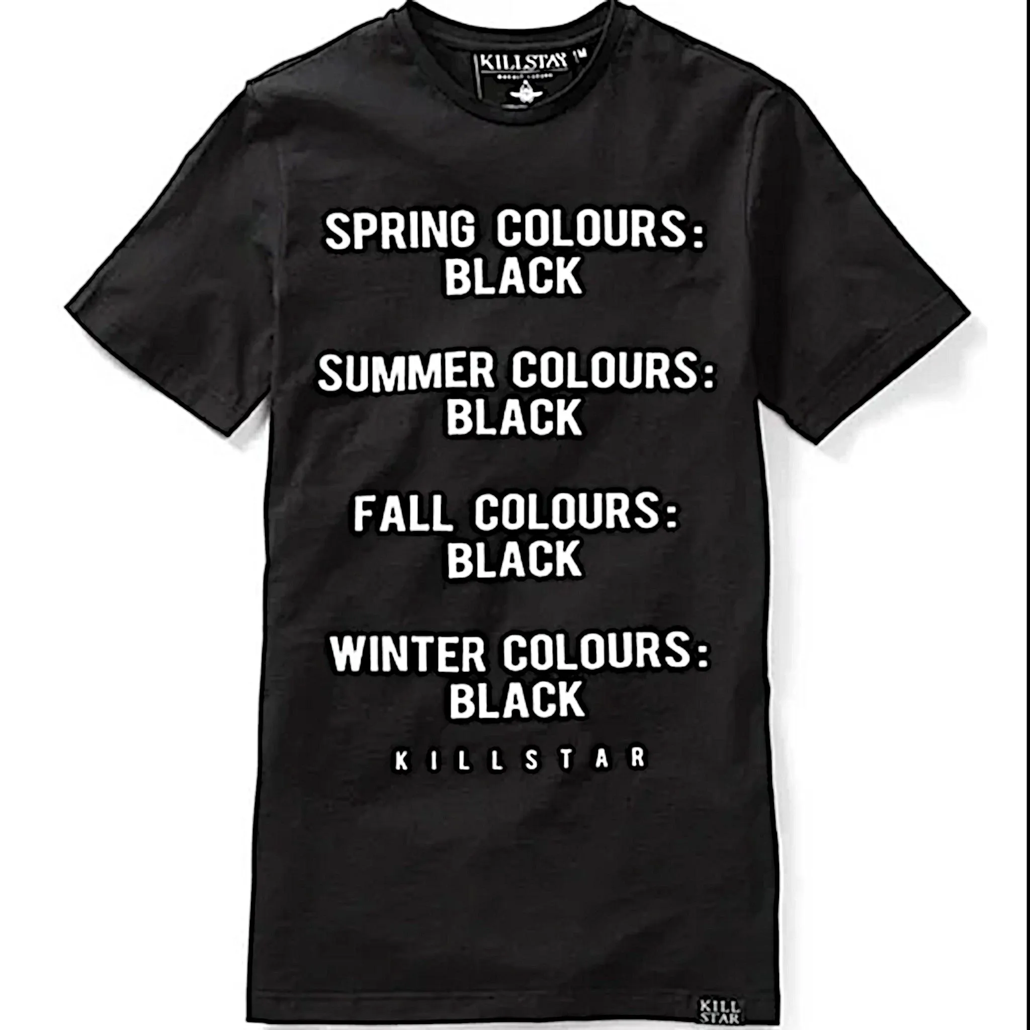 Killstar Men's Season Black Gothic Graphic Tee | Soft Cotton T-Shirt