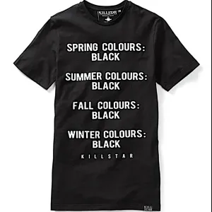 Killstar Men's Season Black Gothic Graphic Tee | Soft Cotton T-Shirt