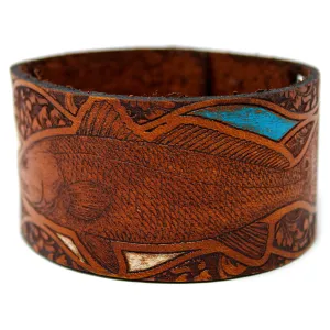 Men's Leather Wristband - Redfish Fancy Pants