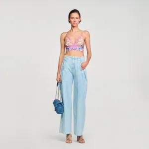 Patterned Crop Top
