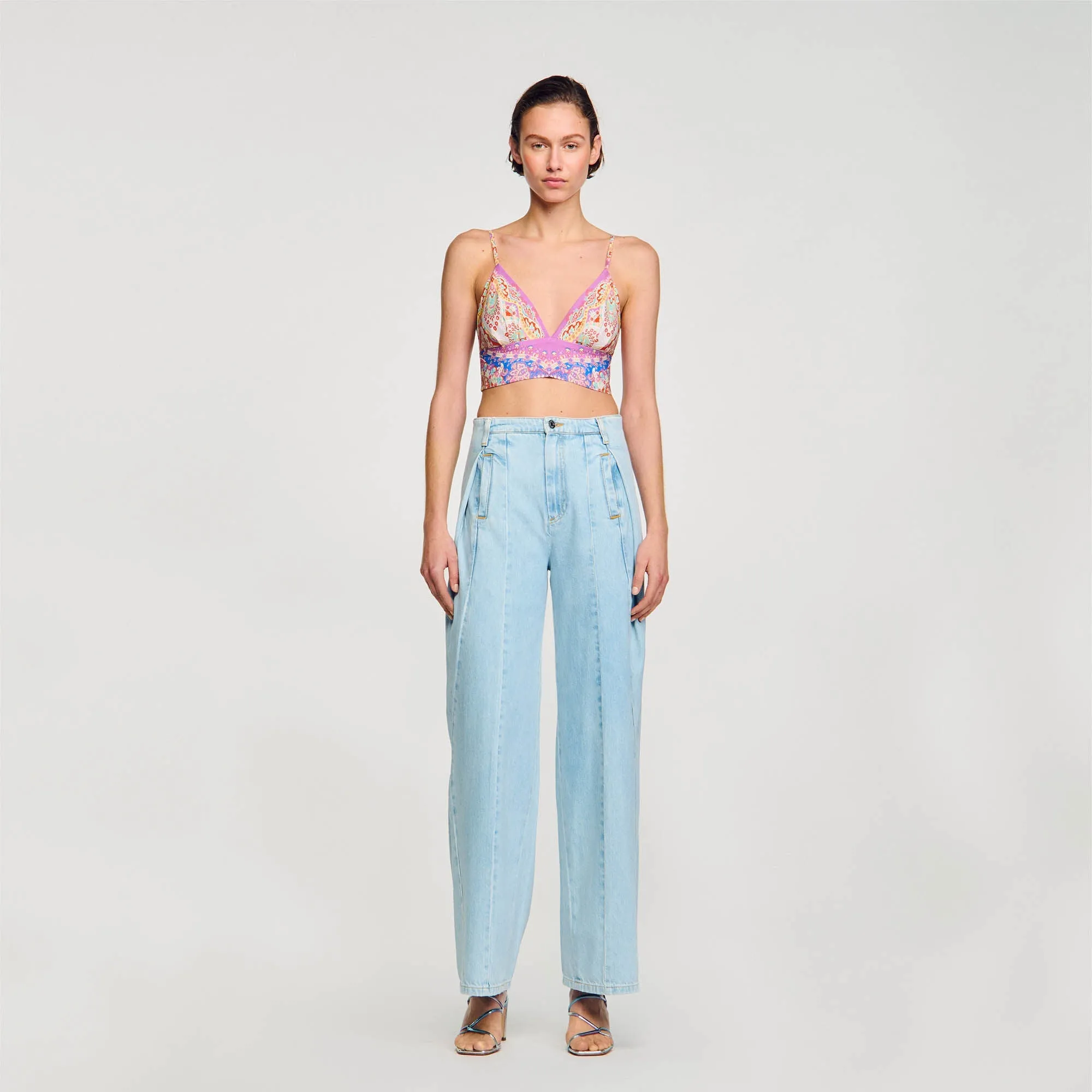 Patterned Crop Top