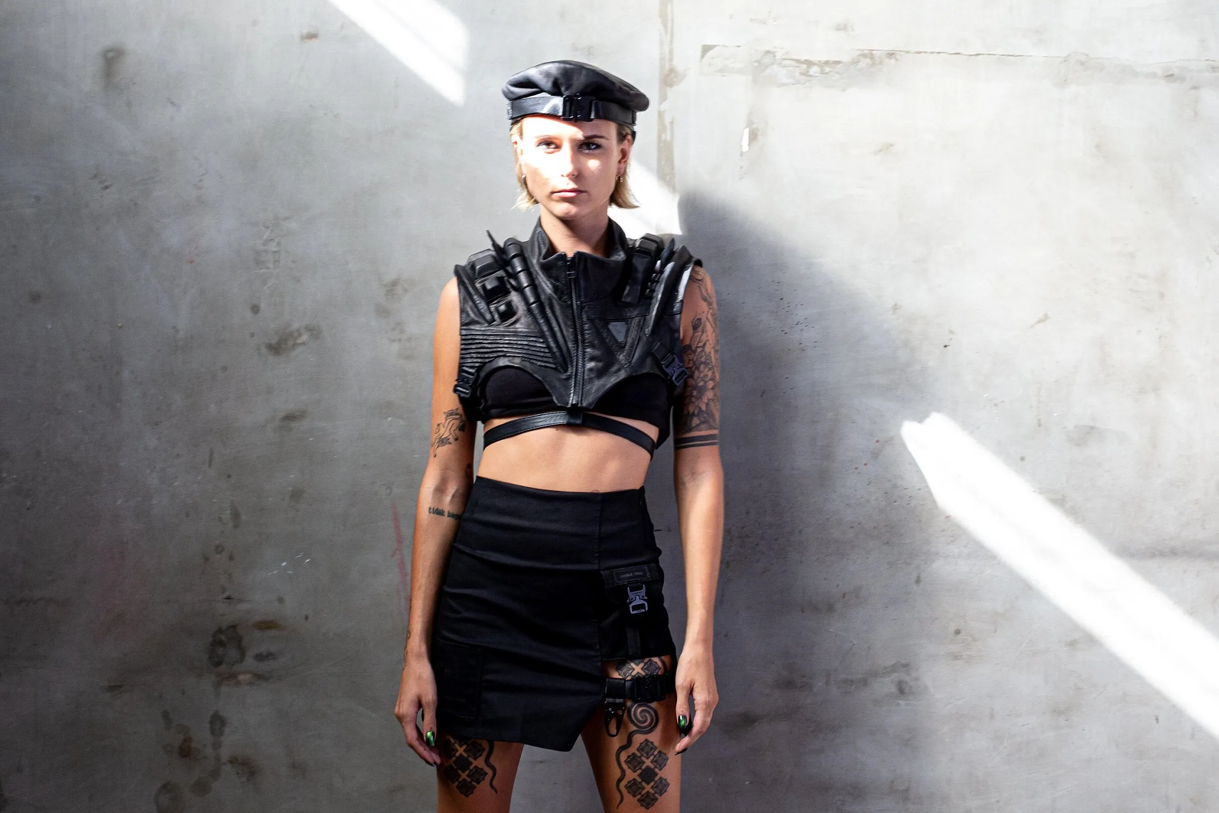 Solo Enforcer Black Leather Unisex Chest Plate