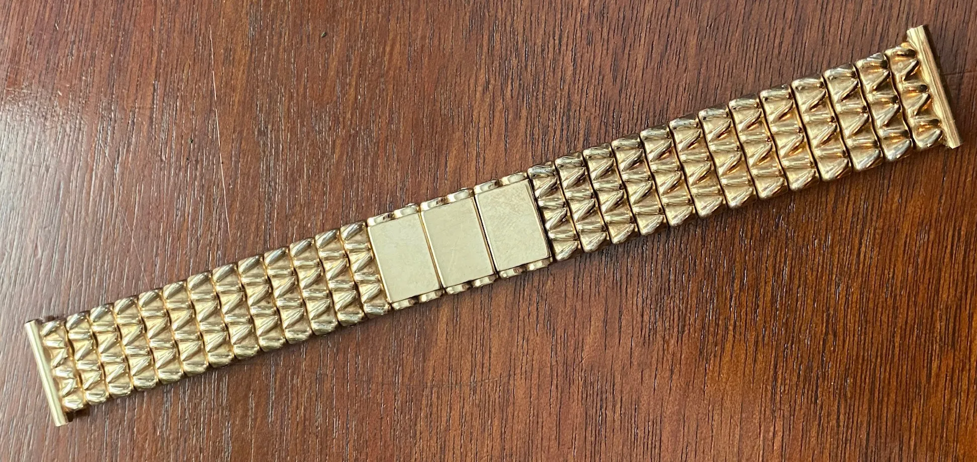 Vintage 1/20 12k Gold Filled Tops Bretton Wrist Watch Stretch Band