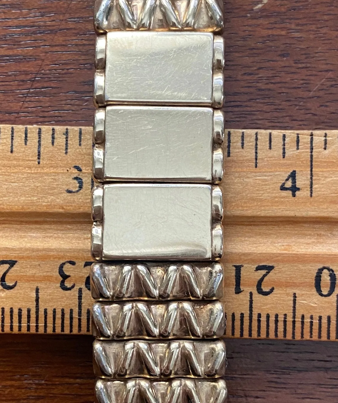 Vintage 1/20 12k Gold Filled Tops Bretton Wrist Watch Stretch Band