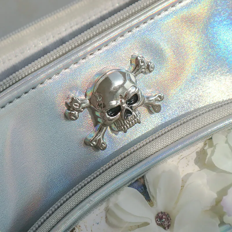 Window of Skeleton Rivets Studded Ita Tote Bag